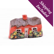 Medium Irish Cottage with Flowers Medium Irish Cottage with Flowers